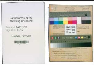 Entnazifizierung Gerhard Hoefels , geb. 14.03.1907 (Transportunternehmer)
