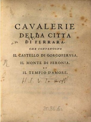 Cavallerie della Città di Ferrara