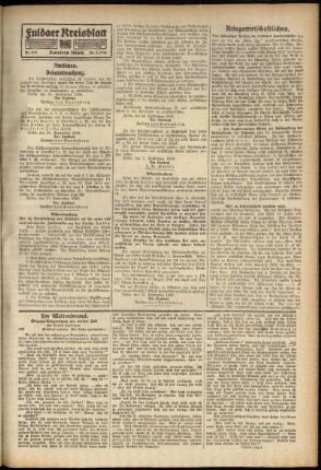 Zweite Ausgabe vom Freitag, den 22. September 1916.