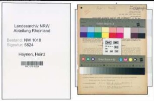 Entnazifizierung Heinz Heynen , geb. 21.01.1920 (M.T.A.)