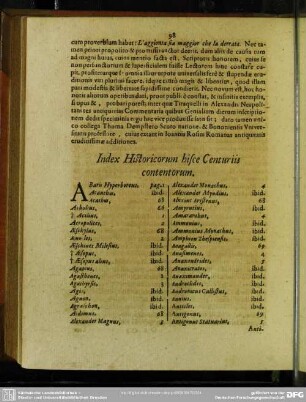Index Historicorum hisce Centuriis contentorum