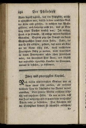 Zwey und zwanzigstes Kapitel. - Sechs und zwanzigstes Kapitel.