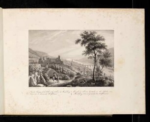 Heidelberg, Schloss, Stadt und Alte Brücke von Osten