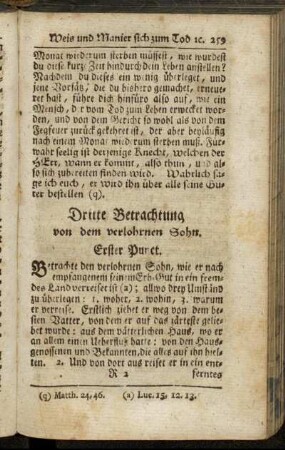 Dritte Betrachtung von dem verlohrnen Sohn.