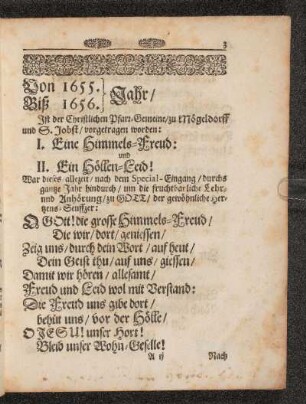 Von 1655. Biß 1656. Jahr