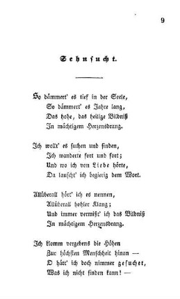 Sehnsucht