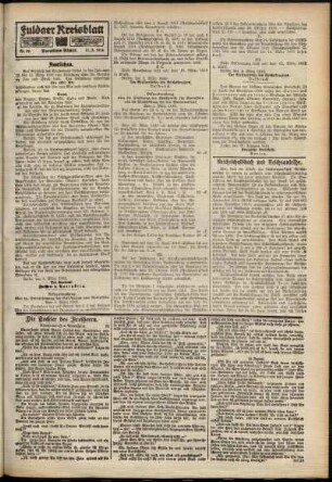 Zweite Ausgabe vom Samstag, den 11. März 1916.