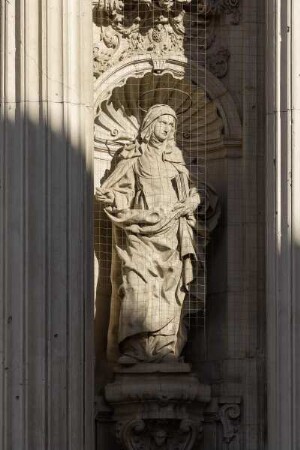 Westfassade — Die vier Heiligen von Cartagena — Santa Florentina