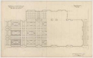 Thiersch, Friedrich von; Frankfurt / Main (Hessen); Festhalle - Bankettsaal Ostseite (Grundriss)