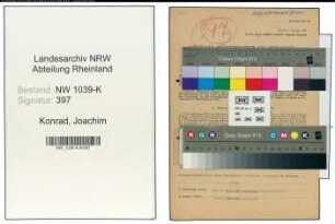 Entnazifizierung Joachim Konrad , geb. 01.06.1903 (Dekan)