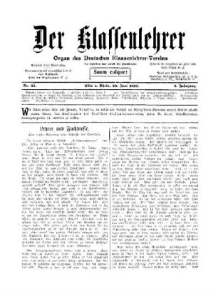 Lehrer und Fachpresse : eine ernste Mahnung beim Schlusse des Quartals