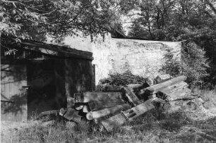 Ortrand. Ehem. Heidemühle, Reste des Mühlengebäudes