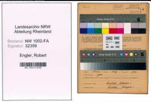 Entnazifizierung Robert Engler, geb. 13.10.1889 (Kaufmann)