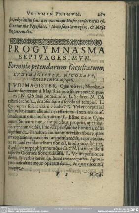 Progymnasma Septuagesimum. Formulae petendarum facultatum