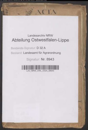 Mersch und Sudmerfeld, Krs. Büren. Hudebefreiung und Teilung