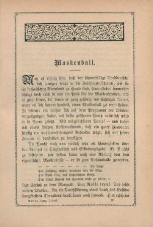 Maskenball.
