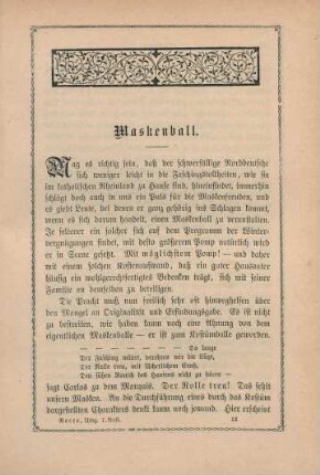 Maskenball.