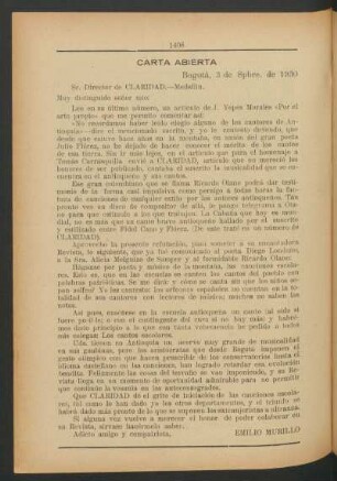 Carta abierta