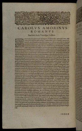 Carolus Amorinus Romanus [...]