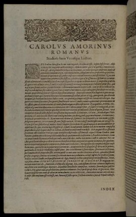 Carolus Amorinus Romanus [...]