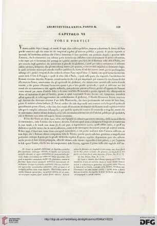 Capitolo VI: Fori e portici