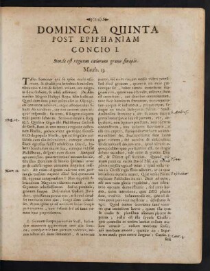 Dominica Quinta Post Epiphaniam