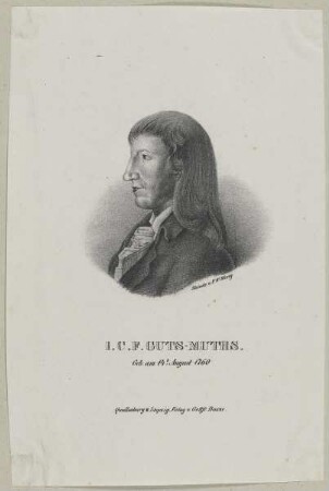 Bildnis des Johann Christoph Friedrich Guts-Muths