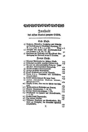 Innhalt des eilften Band zweyten Stücks