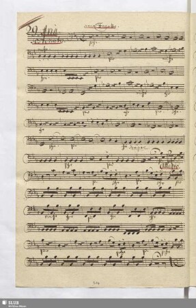 29. Aria: Pensieri a capitolo / Fischietti, D.