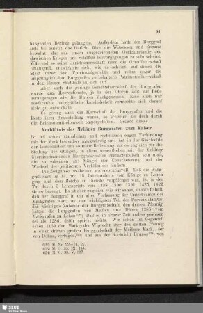 Verhältnis des Meißner Burggrafen zum Kaiser