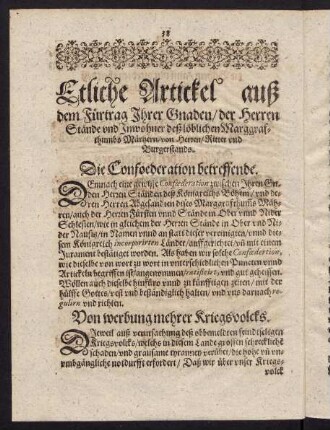 38-52, Artickel der Mährischen Zusammenkunfft.