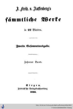 Alhambra, 2. Bd. : Die Gründung von Santa Fe.: J. Freih. v. Auffenberg's sämmtliche Werke: in 22 Bänden