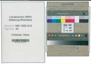 Entnazifizierung Hans Colsman , geb. 20.04.1896 (Geschaeftsfuehrer)