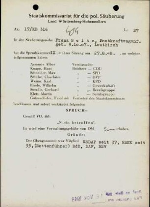Seitz, Franz