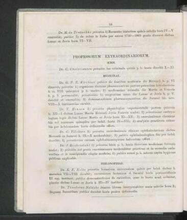 Professorum Extraordinariorum.