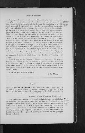 V. Amerik. Circ.-Note an d. Unterz. D. Par. Decl.