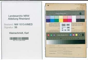 Entnazifizierung Karl Kleinschmidt , geb. 06.02.1885 (Arzt)