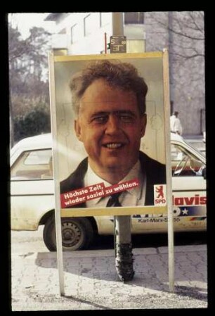 Wahlplakat SPD 8.2.85.
