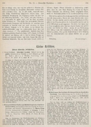 375-380 Kleine Kritiken