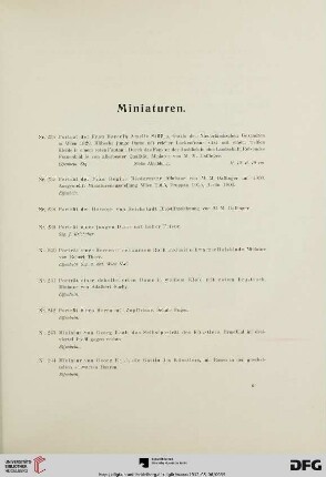 Miniaturen (Nr. 235-250)
