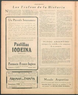 Los trofeos de la historia