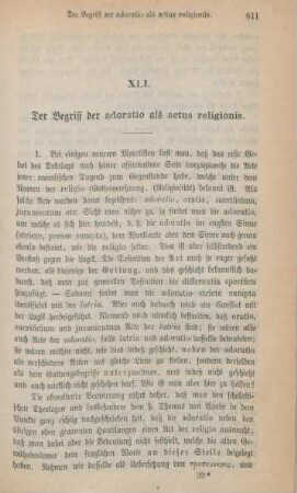 611-622 Der Begriff der adoratio als actus religionis