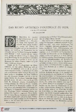 Das Museo Artistico Industriale zu Rom, [1]