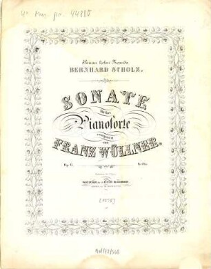 Sonate : für das Pianoforte ; op. 6