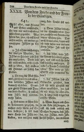 XXXII. Von dem Friede und der Freude der Gläubigen.