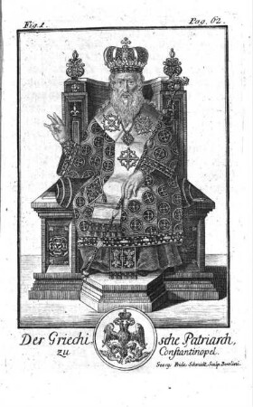 Fig. 1. Der Griechische Patriarch, zu Constantinopel