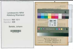 Entnazifizierung Johann Bartels , geb. 06.06.1912 (Textilhaendler)