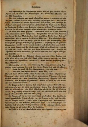 Liederbuch der Clara Hätzlerin : aus der Handschrift des Böhmischen Museums zu Prag