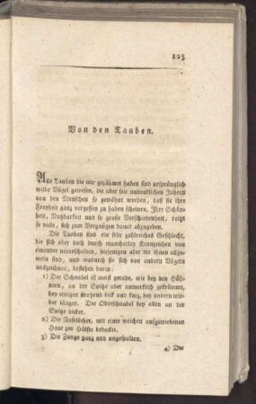 Von den Tauben