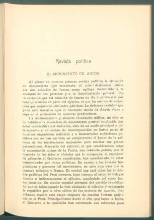 El movimiento de Ancón